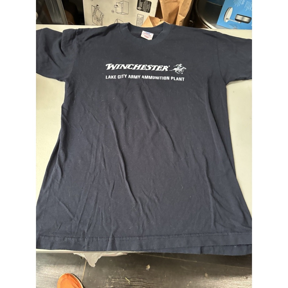 Black Winchester Lake City Army‎ Ammunition Plant L T Shirt